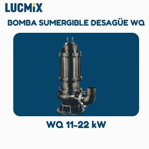 BOMBA SUMERGIBLE DESAGÜE WQ, HIERRO FUNDIDO, TRIFÁSICA 380V, IP68